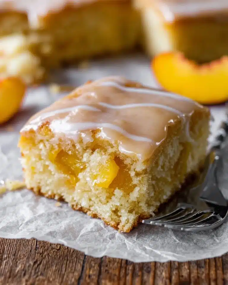 Brown Sugar Peach Cake Recipe