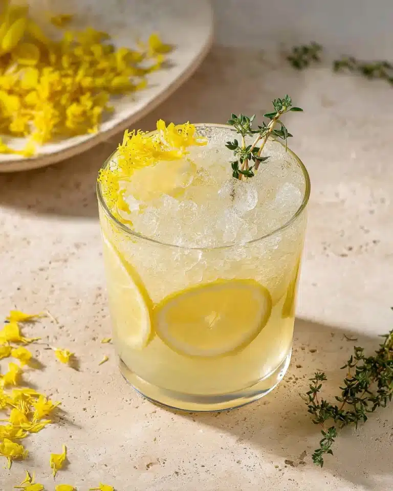Lemon Thyme Mocktail Recipe