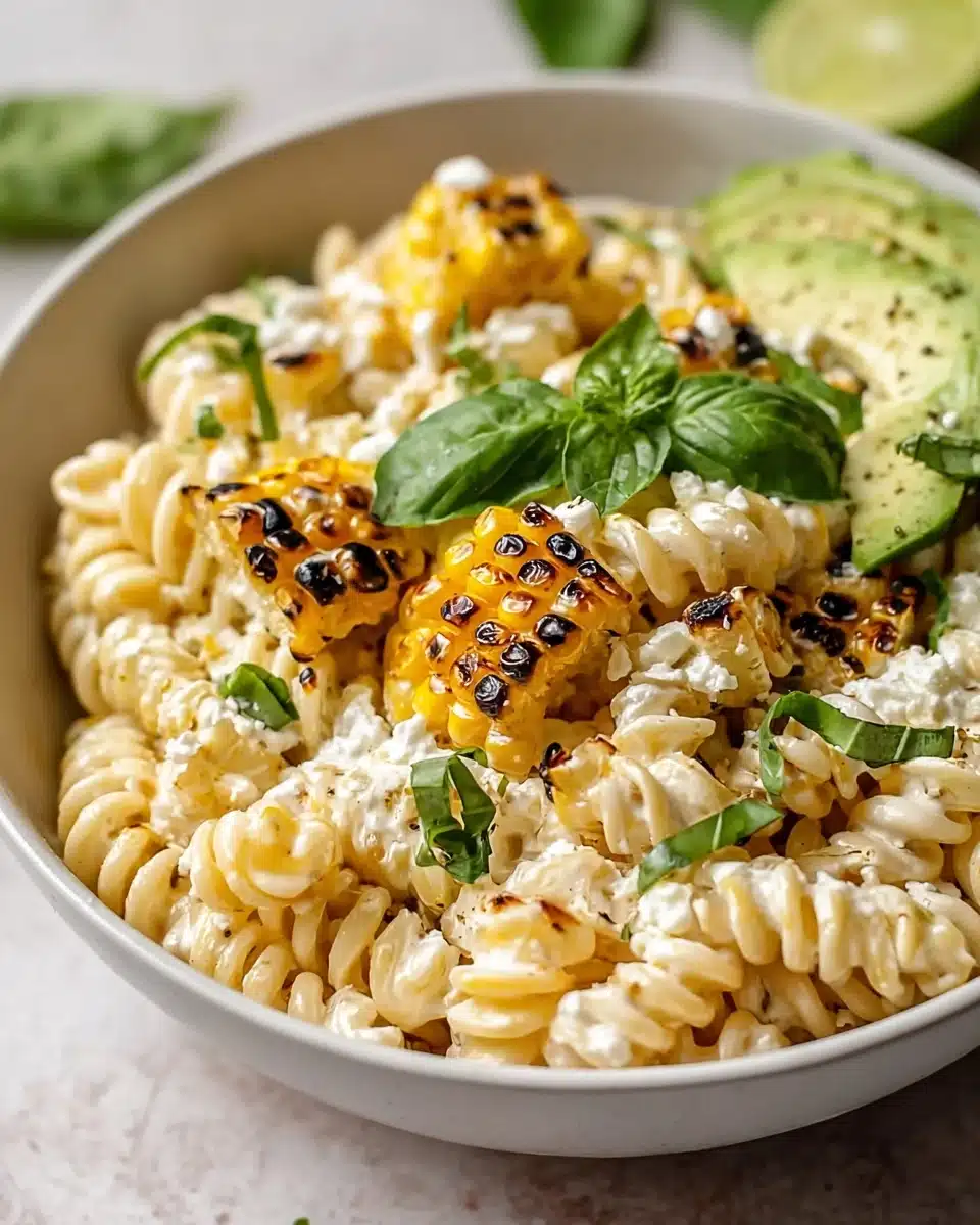 Creamy Street Corn Pasta Salad Recipe