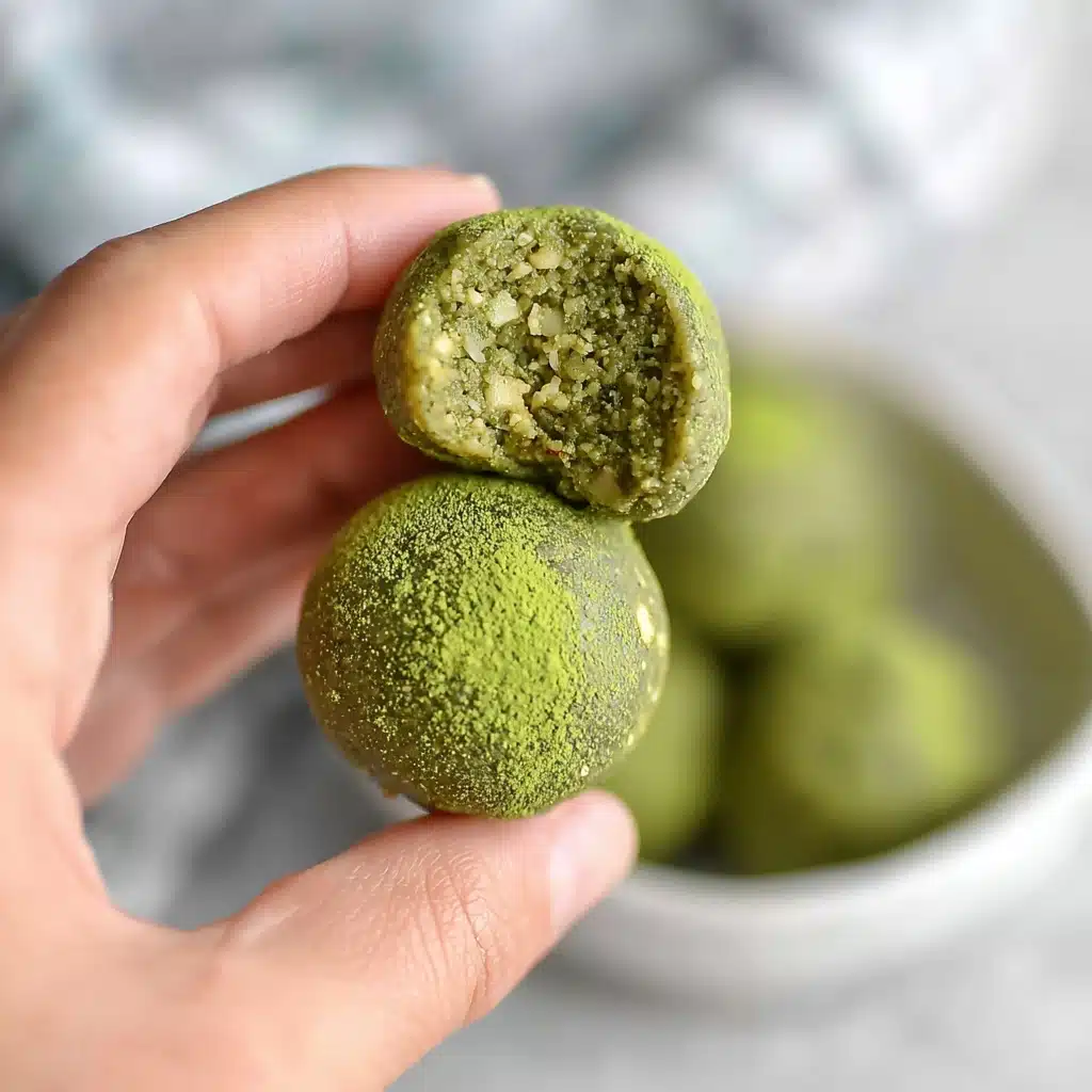 No Bake Matcha Cookie Dough Energy Bites Recipe 4 No Bake Matcha Cookie Dough Energy Bites Recipe - Recipe Image