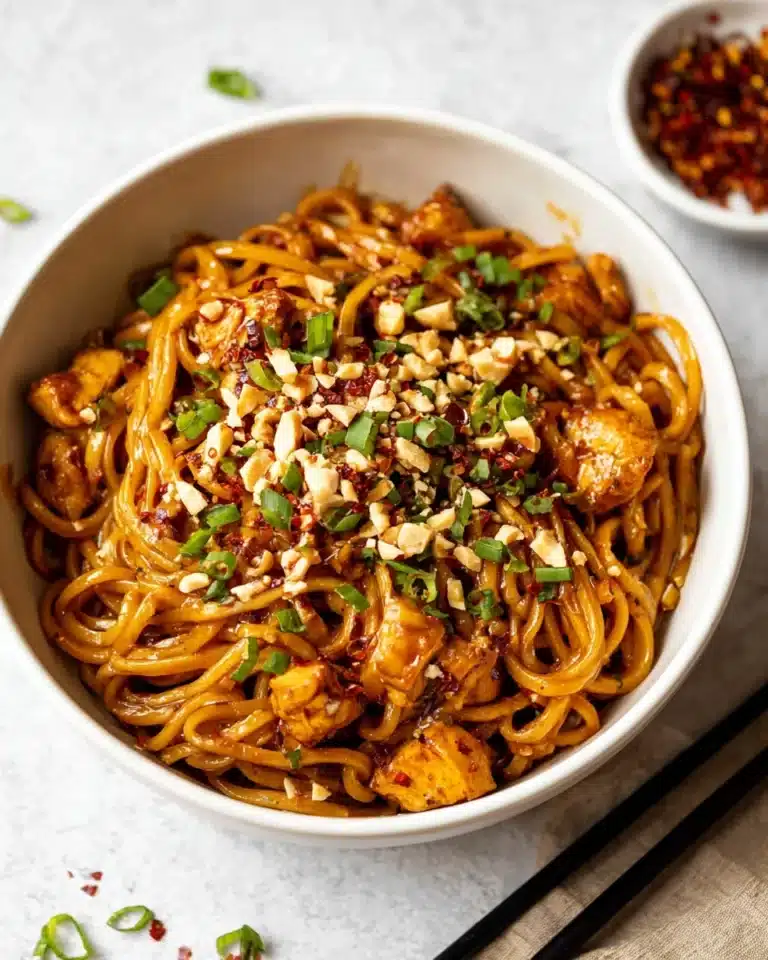 Kung Pao Chicken Noodles Recipe