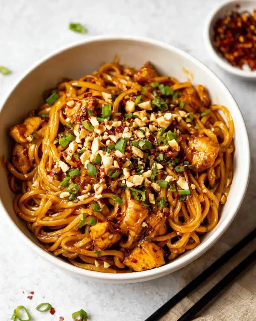Kung Pao Chicken Noodles Recipe