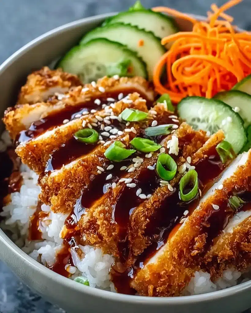 Japanese Katsu Bowls with Tonkatsu Sauce Recipe