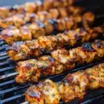 Spicy Parmesan-Garlic Chicken Skewers Recipe
