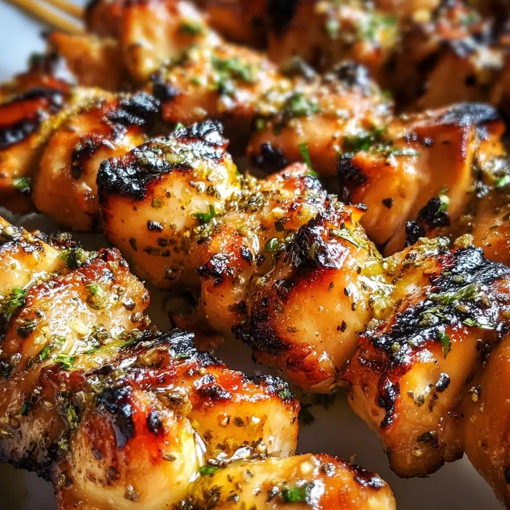 Spicy Parmesan-Garlic Chicken Skewers Recipe - Recipe Image