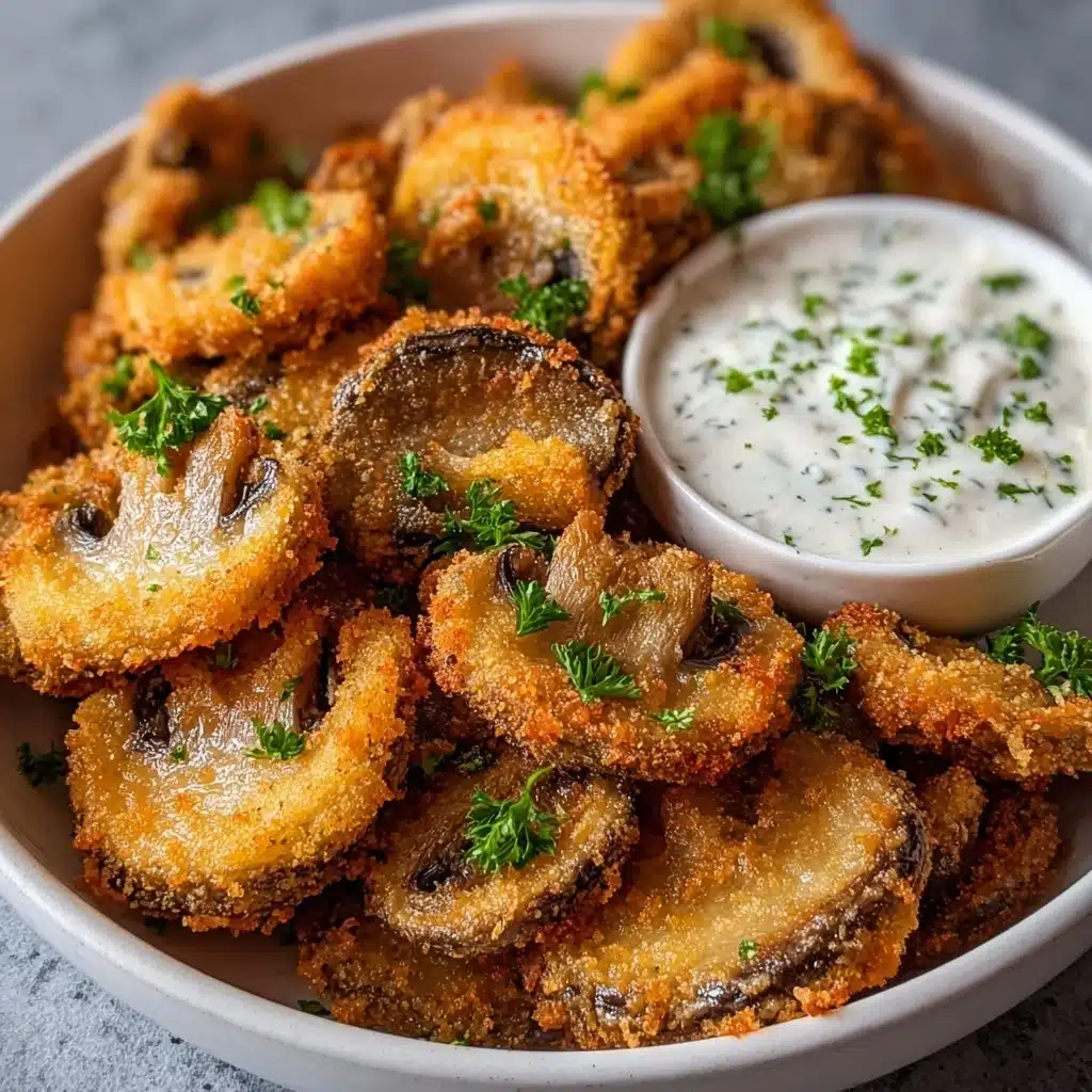 Fried Sliced Mushrooms with Ranch Recipe 5 Fried Sliced Mushrooms with Ranch Recipe - Recipe Image