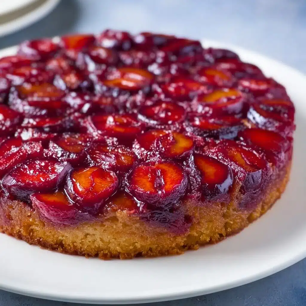 Plum Upside-Down Cake Recipe - Recipe Image