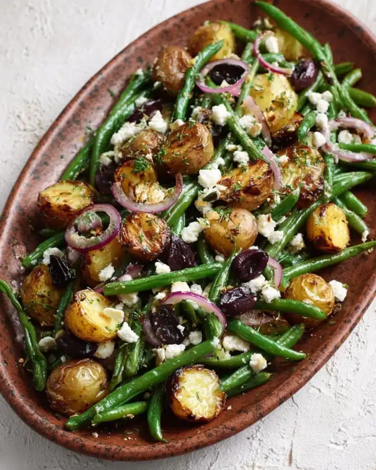 Warm Green Bean Salad with Crispy Potatoes Recipe