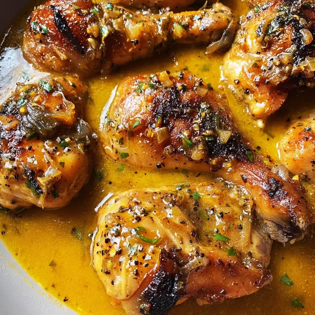 Creamy Garlic Chicken Drumsticks Recipe - Recipe Image