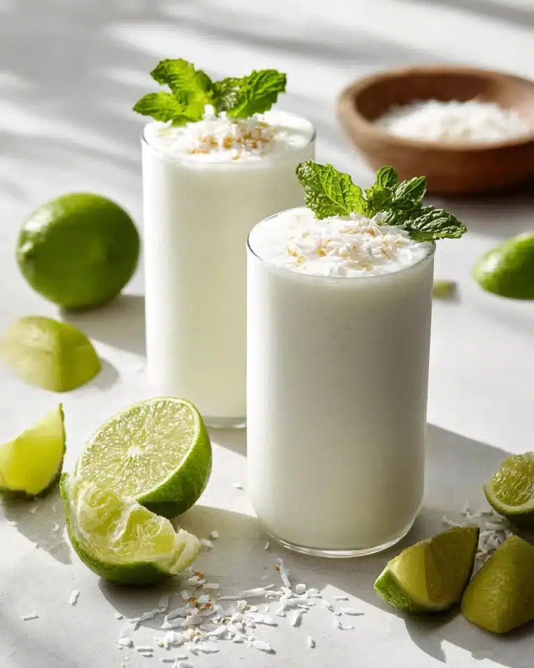 Limonada de Coco Colombian Lime and Coconut Drink Recipe