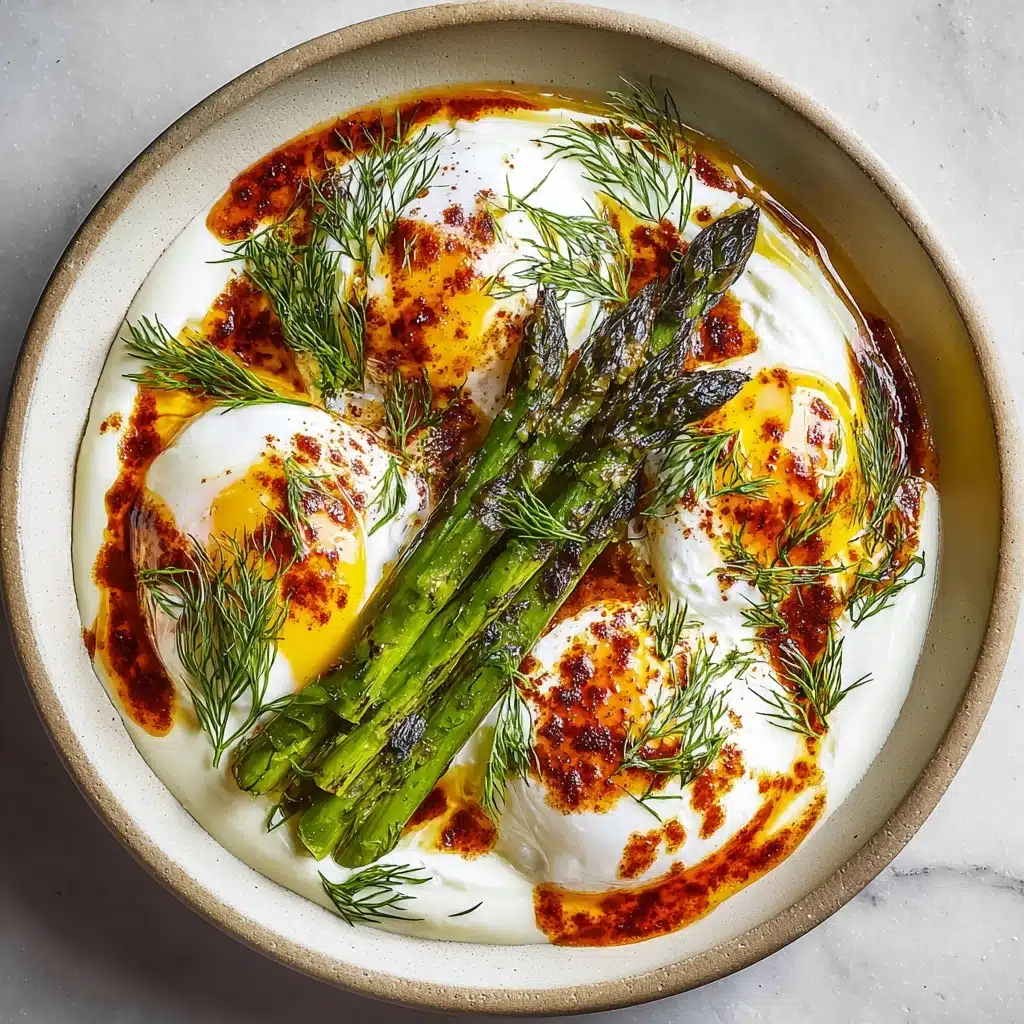 Turkish Eggs (Cilbir) Recipe 4 Turkish Eggs (Cilbir) Recipe - Recipe Image