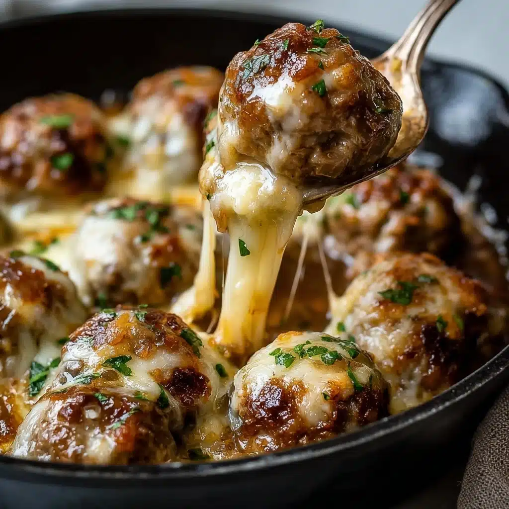 Cheesy French Onion Meatballs 4 Crying Tiger Beef Recipe - Recipe Image