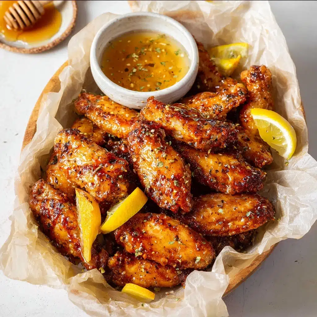 Honey Lemon Pepper Wings Recipe 4 Honey Lemon Pepper Wings Recipe - Recipe Image