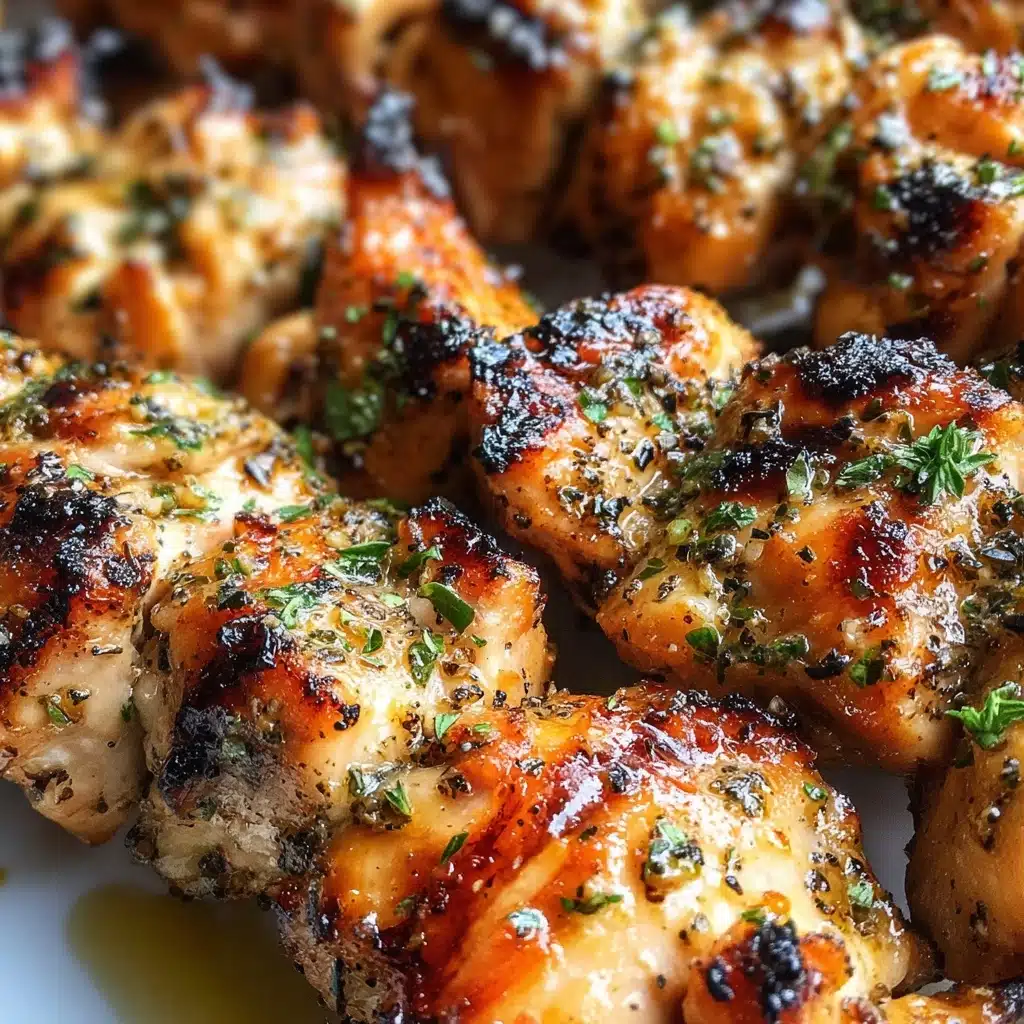 Spicy Parmesan-Garlic Chicken Skewers Recipe - Recipe Image