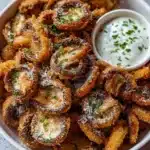 Fried Sliced Mushrooms with Ranch Recipe 6 Fried Sliced Mushrooms with Ranch Recipe
