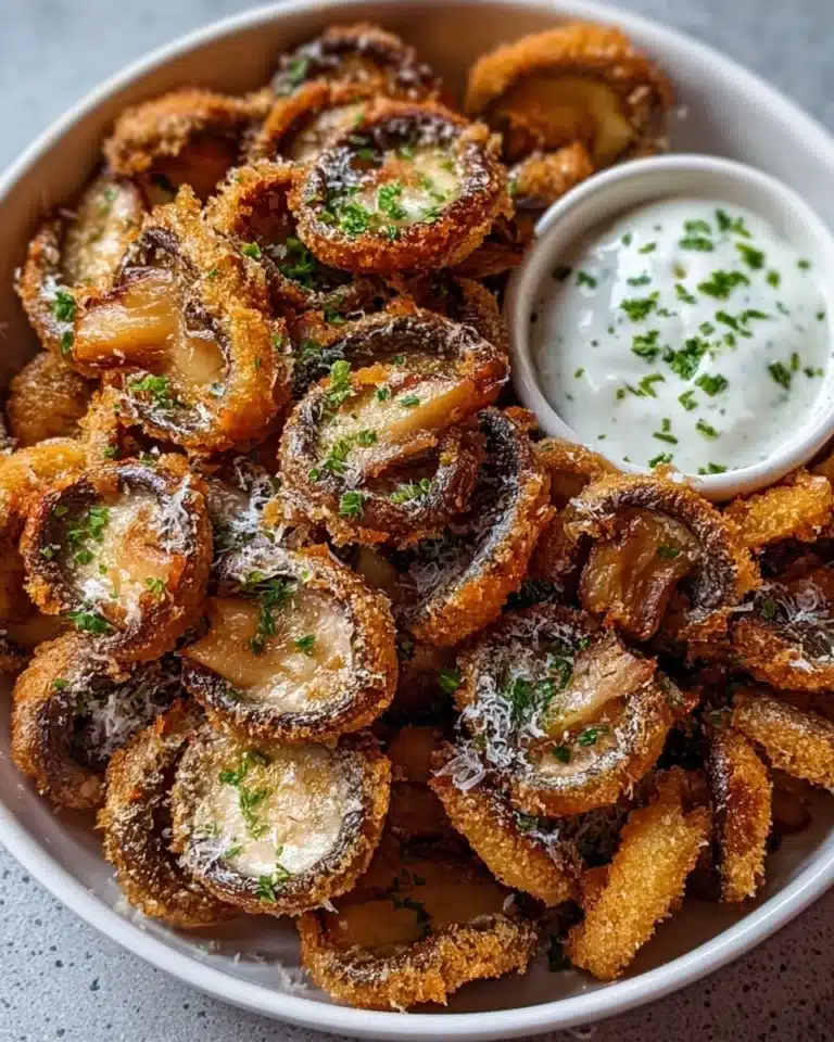 Fried Sliced Mushrooms with Ranch Recipe