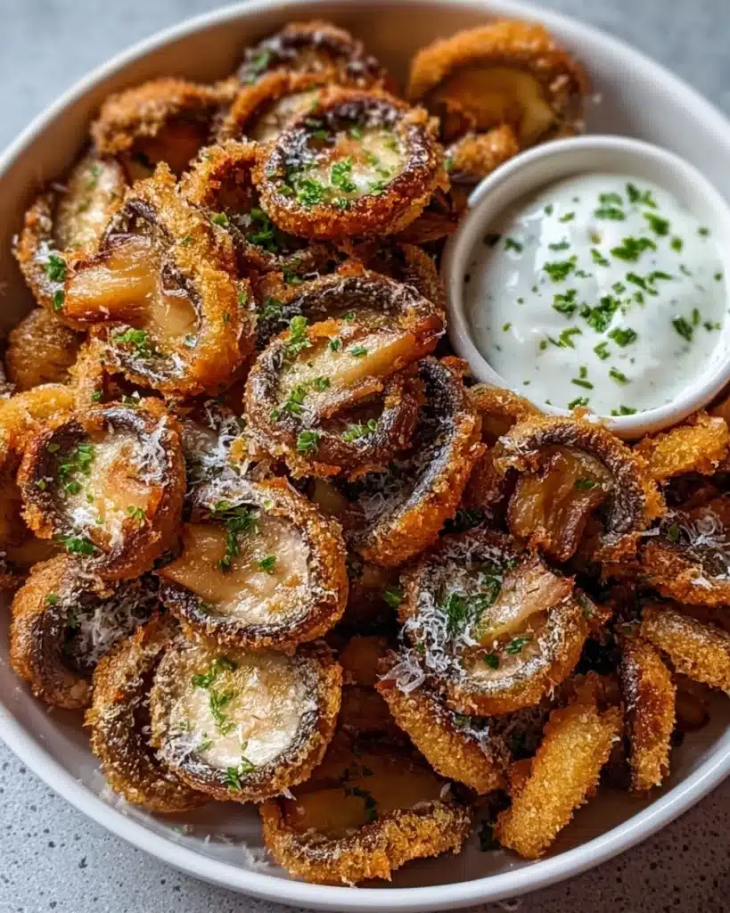 Fried Sliced Mushrooms with Ranch Recipe
