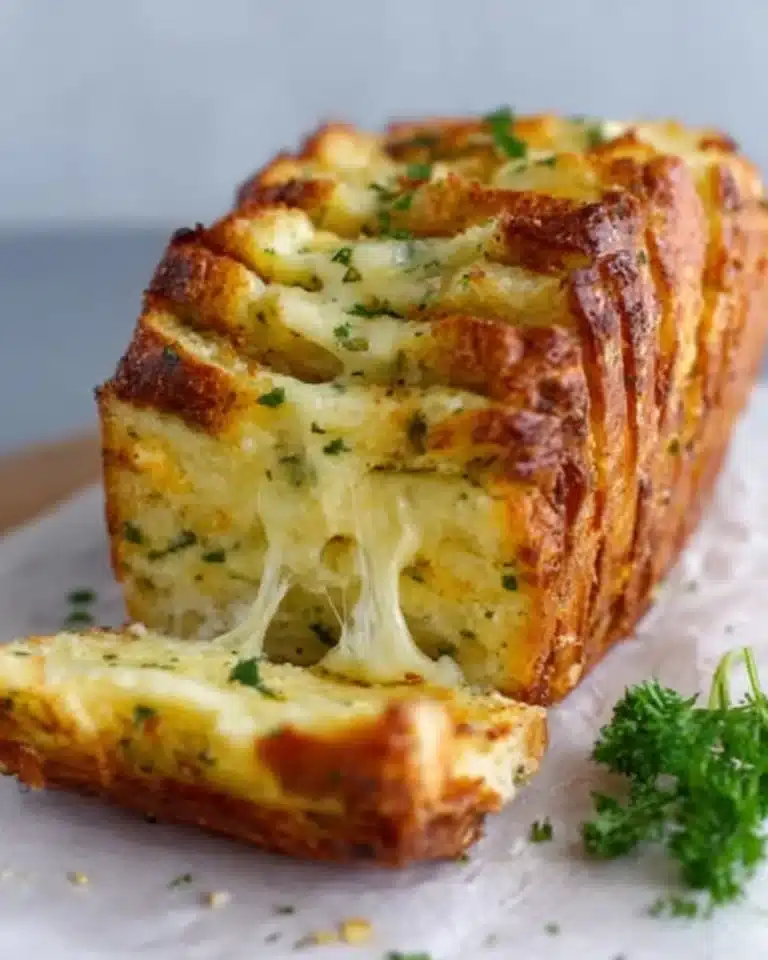 Cheesy Pull-Apart Garlic Bread Recipe