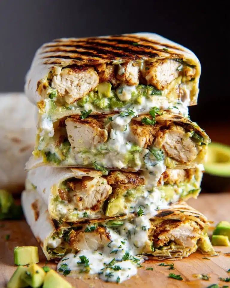 Chicken and Avocado Burritos Recipe