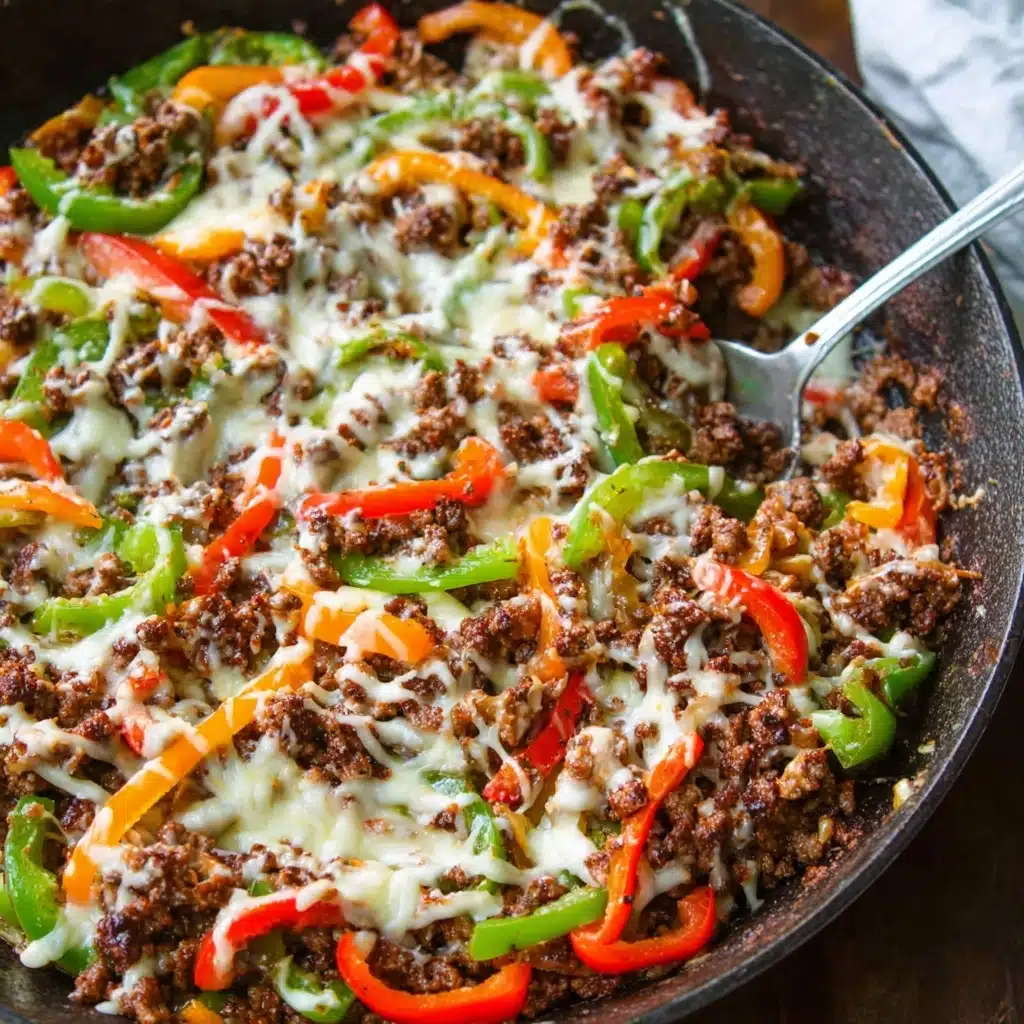 Ground Beef Philly Cheesesteak  (Keto) Recipe - Recipe Image