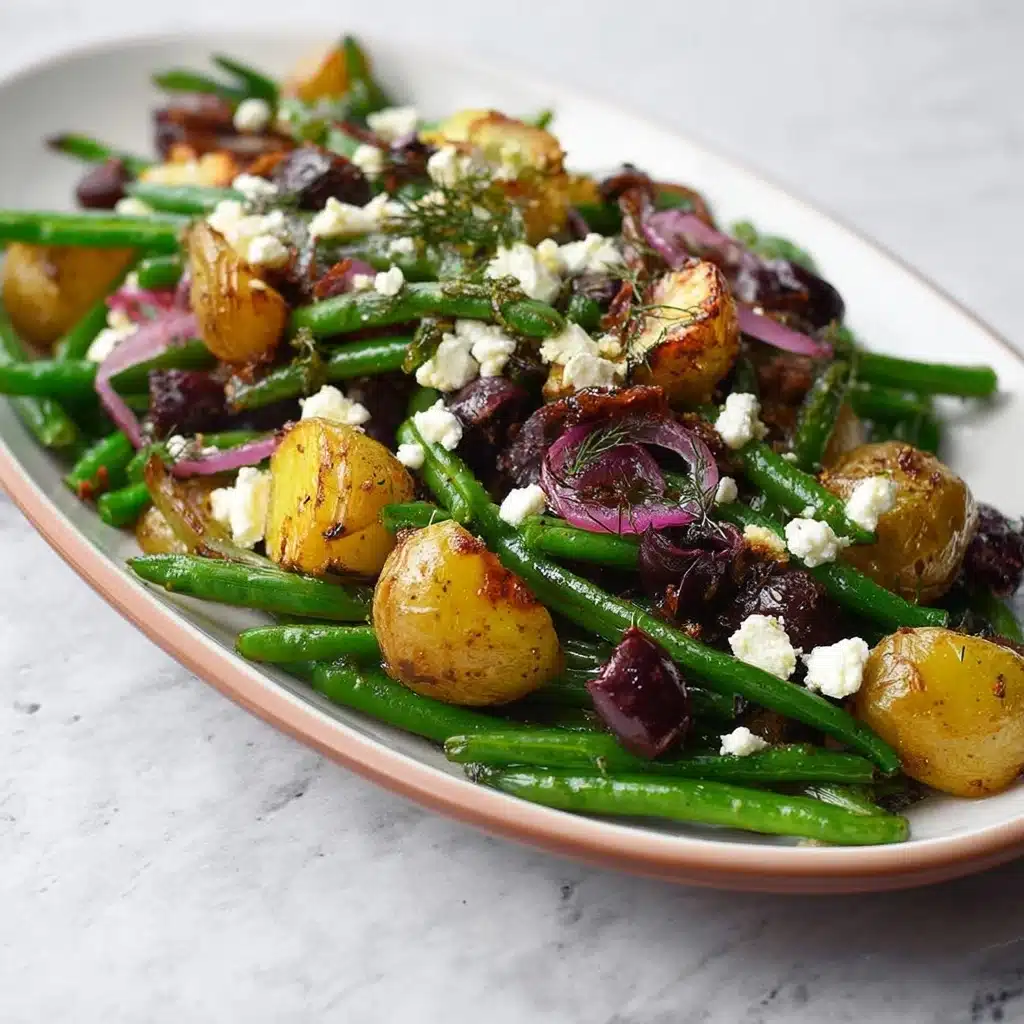Warm Green Bean Salad with Crispy Potatoes Recipe - Recipe Image