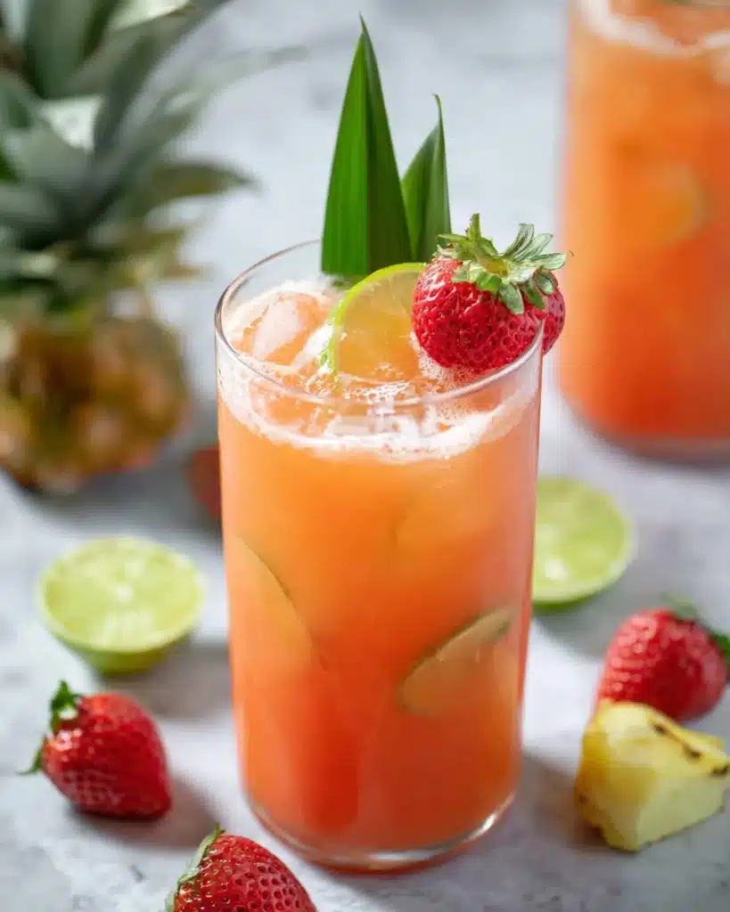 Pineapple Strawberry Agua Fresca Recipe