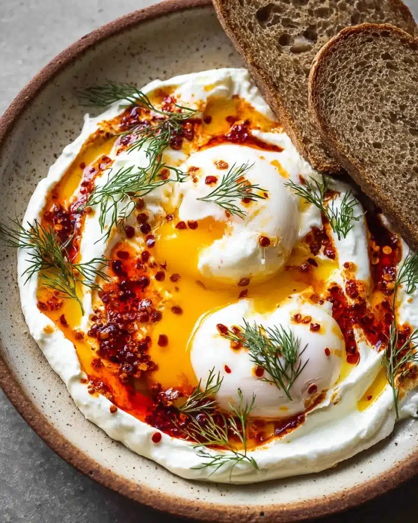 Turkish Eggs (Cilbir) Recipe