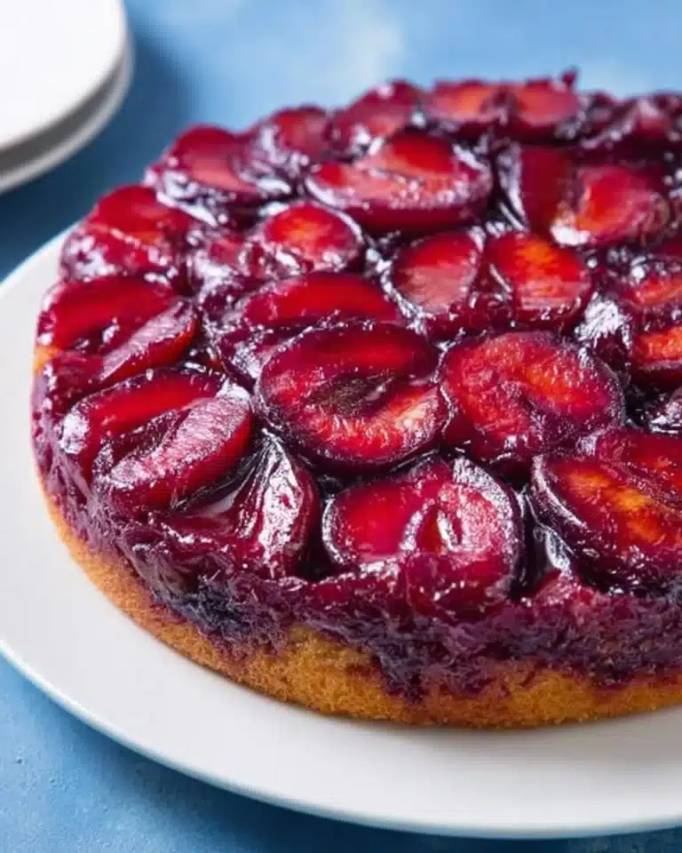 Plum Upside-Down Cake Recipe