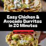 Chicken and Avocado Burritos Recipe