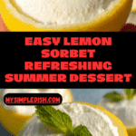 Easy Lemon Sorbet Recipe