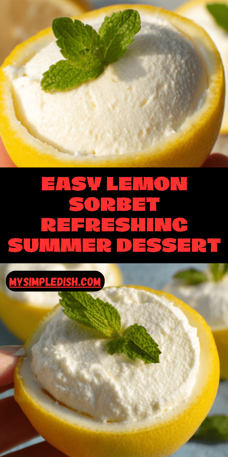 Easy Lemon Sorbet Recipe Refreshing Citrus Delight