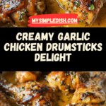 Creamy Garlic Chicken Drumsticks Recipe