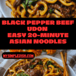 Simple Black Pepper Beef Udon Recipe