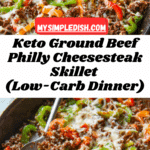 Ground Beef Philly Cheesesteak (Keto) Recipe