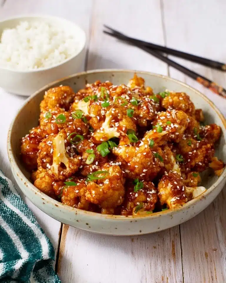 Sticky Sesame Cauliflower Recipe