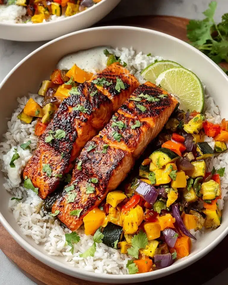 Chili Lime Salmon Bowls Recipe