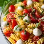 Creamy Caprese Pasta Salad Recipe