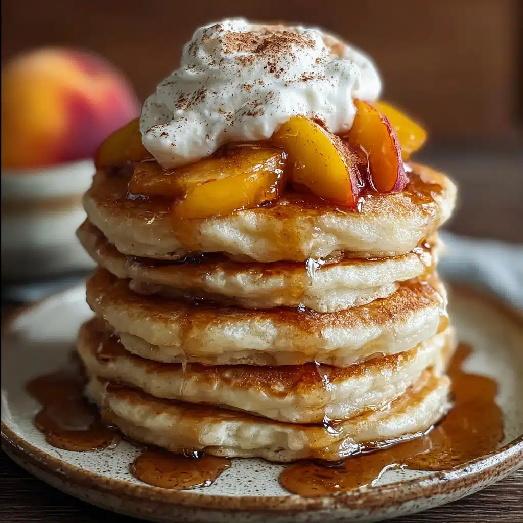Peach Cobbler Pancakes Recipe 4 Peach Cobbler Pancakes Recipe - Recipe Image