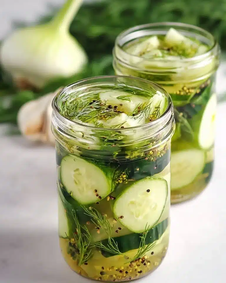 Garlic and Dill 24-Hour Refrigerator Pickles Recipe