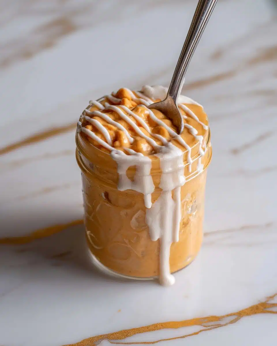 Pumpkin Cheesecake Overnight Oats Recipe