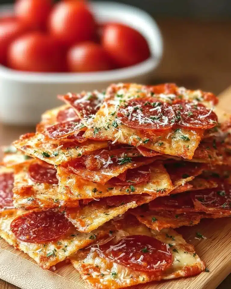 Keto Pizza Chips: Discover a Delicious Low-Carb Snack! Recipe