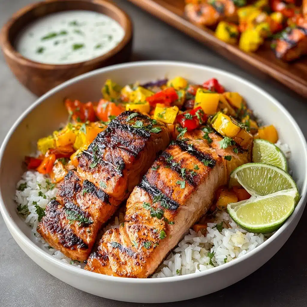 Chili Lime Salmon Bowls Recipe - Recipe Image