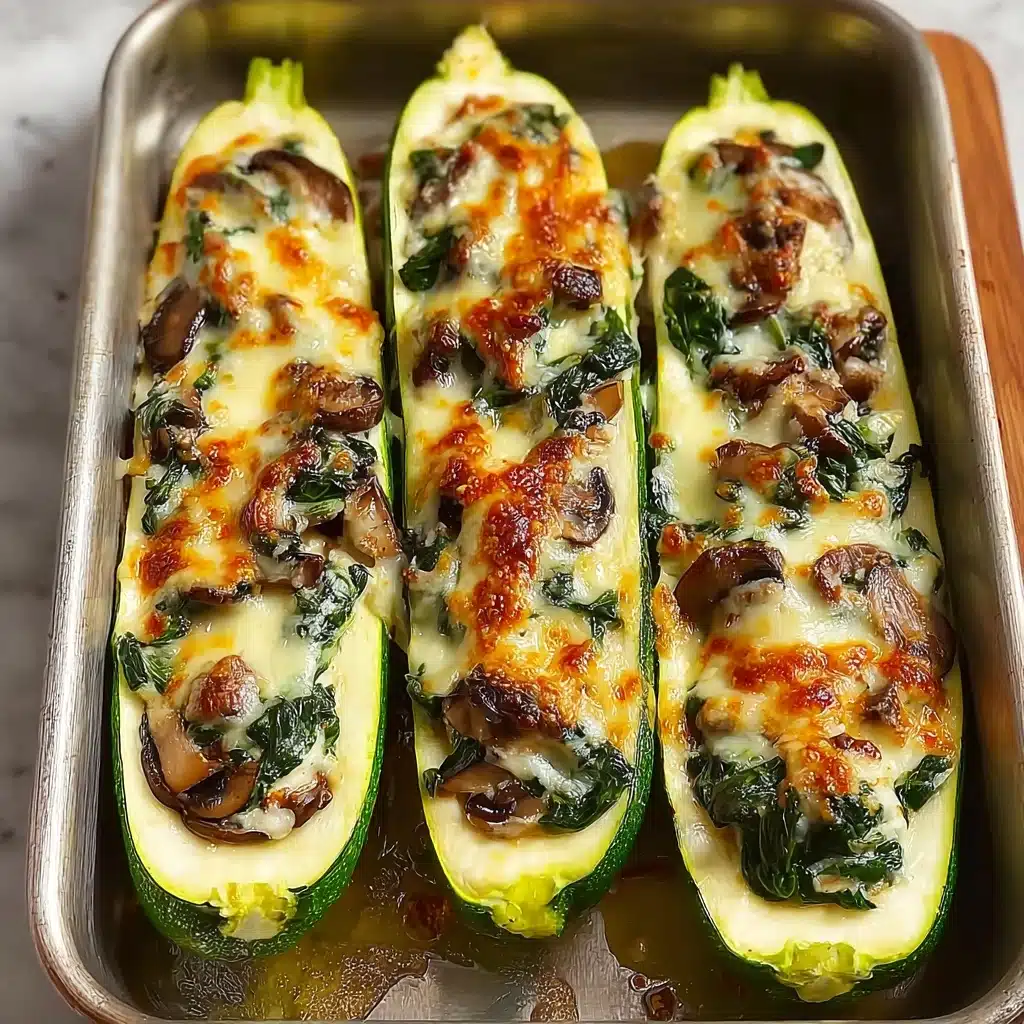 Tasty Mushroom and Ricotta Stuffed Zucchini Boats 5 Easy Refrigerator Pickled Vegetables Recipe - Recipe Image