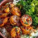 Honey Garlic Shrimp Bowls Recipe 4 Honey Garlic Shrimp Bowls Recipe