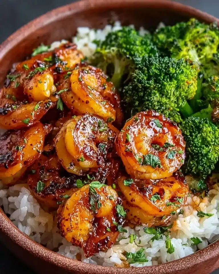 Honey Garlic Shrimp Bowls Recipe