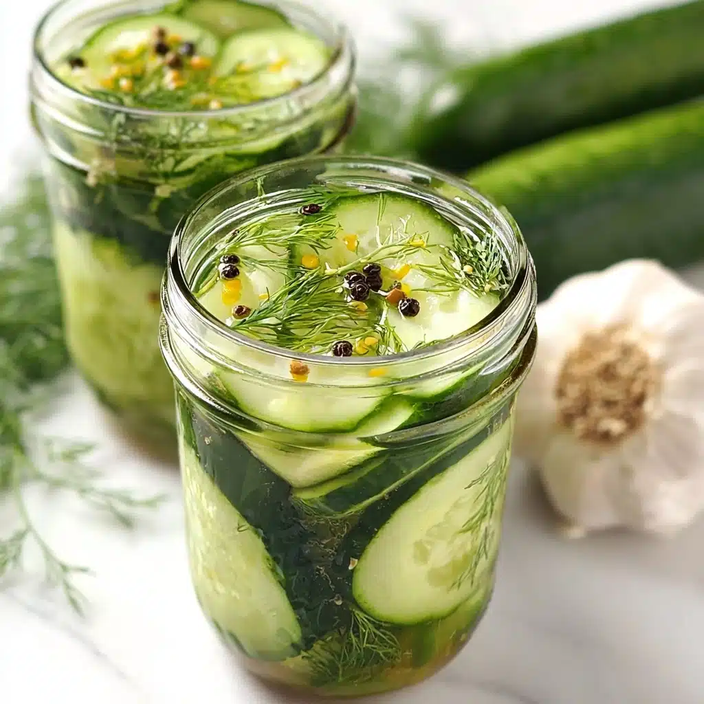 Garlic and Dill 24-Hour Refrigerator Pickles Recipe 4 Garlic and Dill 24-Hour Refrigerator Pickles Recipe - Recipe Image