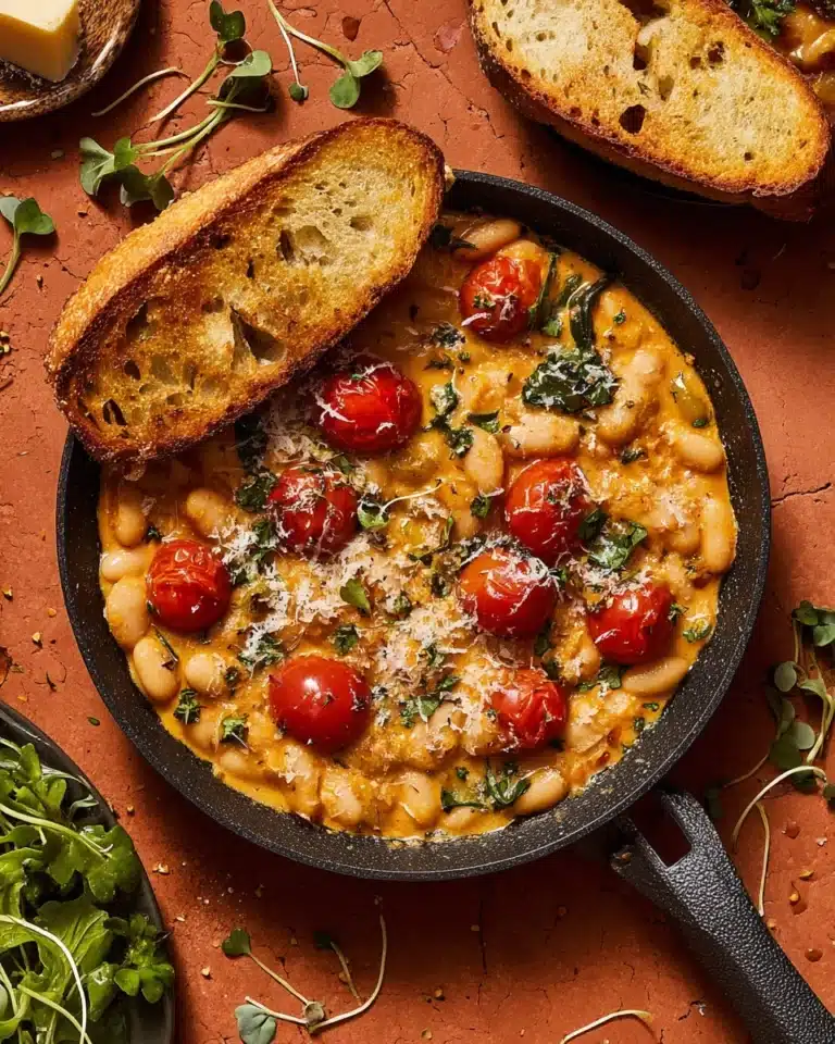 Creamy Tomato White Bean Stew Recipe