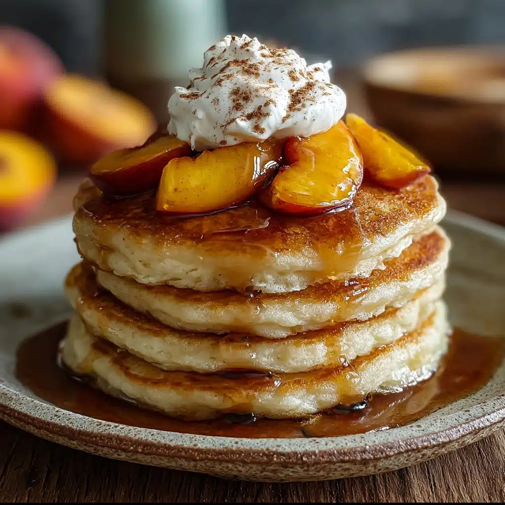 Peach Cobbler Pancakes Recipe 5 Peach Cobbler Pancakes Recipe - Recipe Image