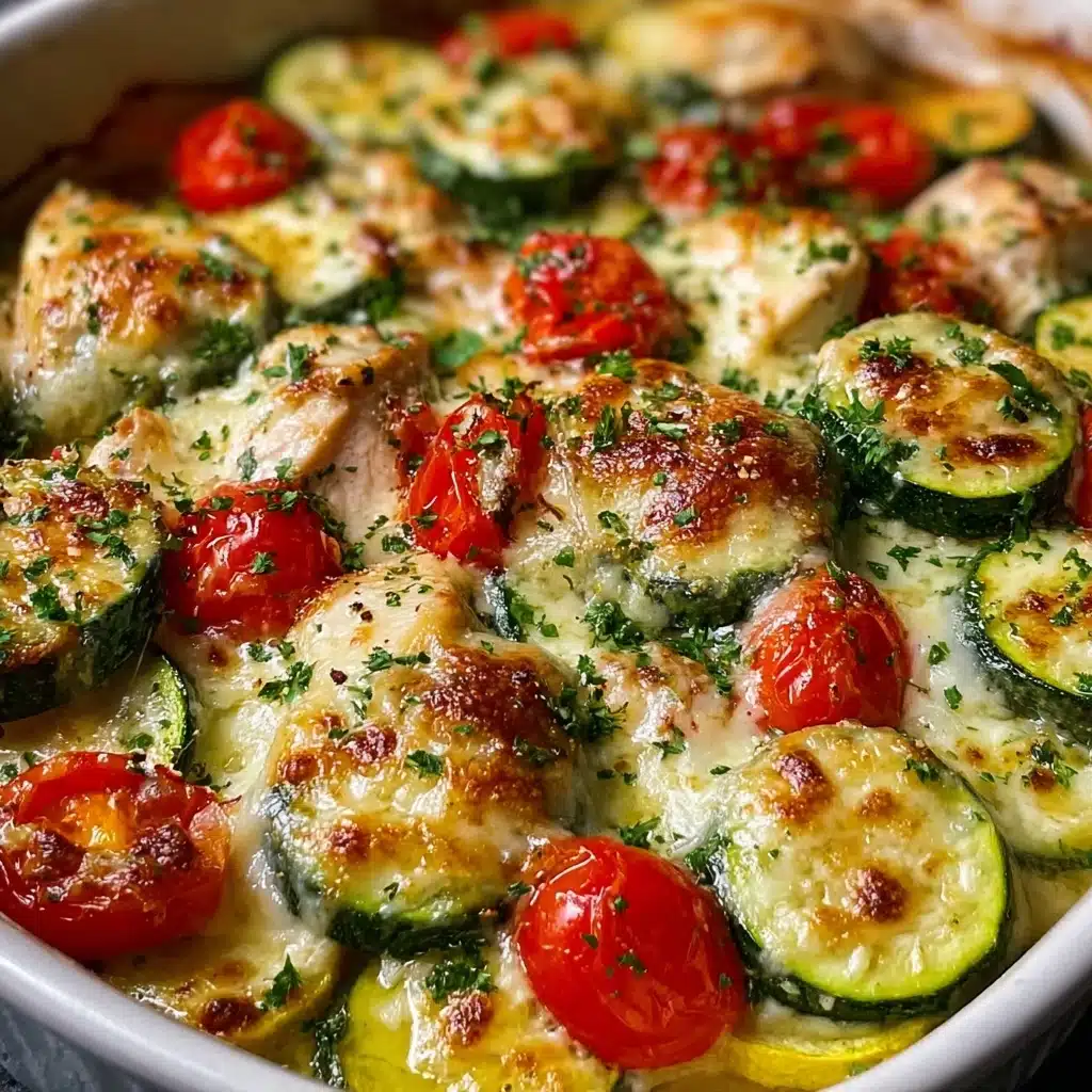 Mediterranean Chicken Zucchini Bake 5 Serves 4 Recipe - Recipe Image