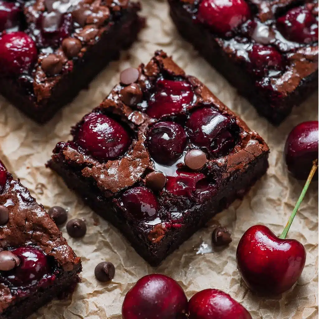 Top view of cherry browies Recipe - Recipe Image
